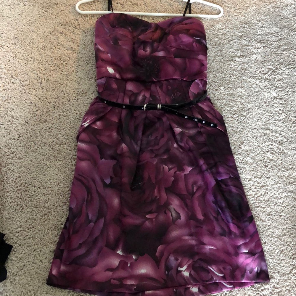 Purple cocktail dress